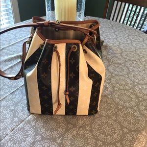 Louis Vuitton Petit Noe Rayures Shoulder Bag
